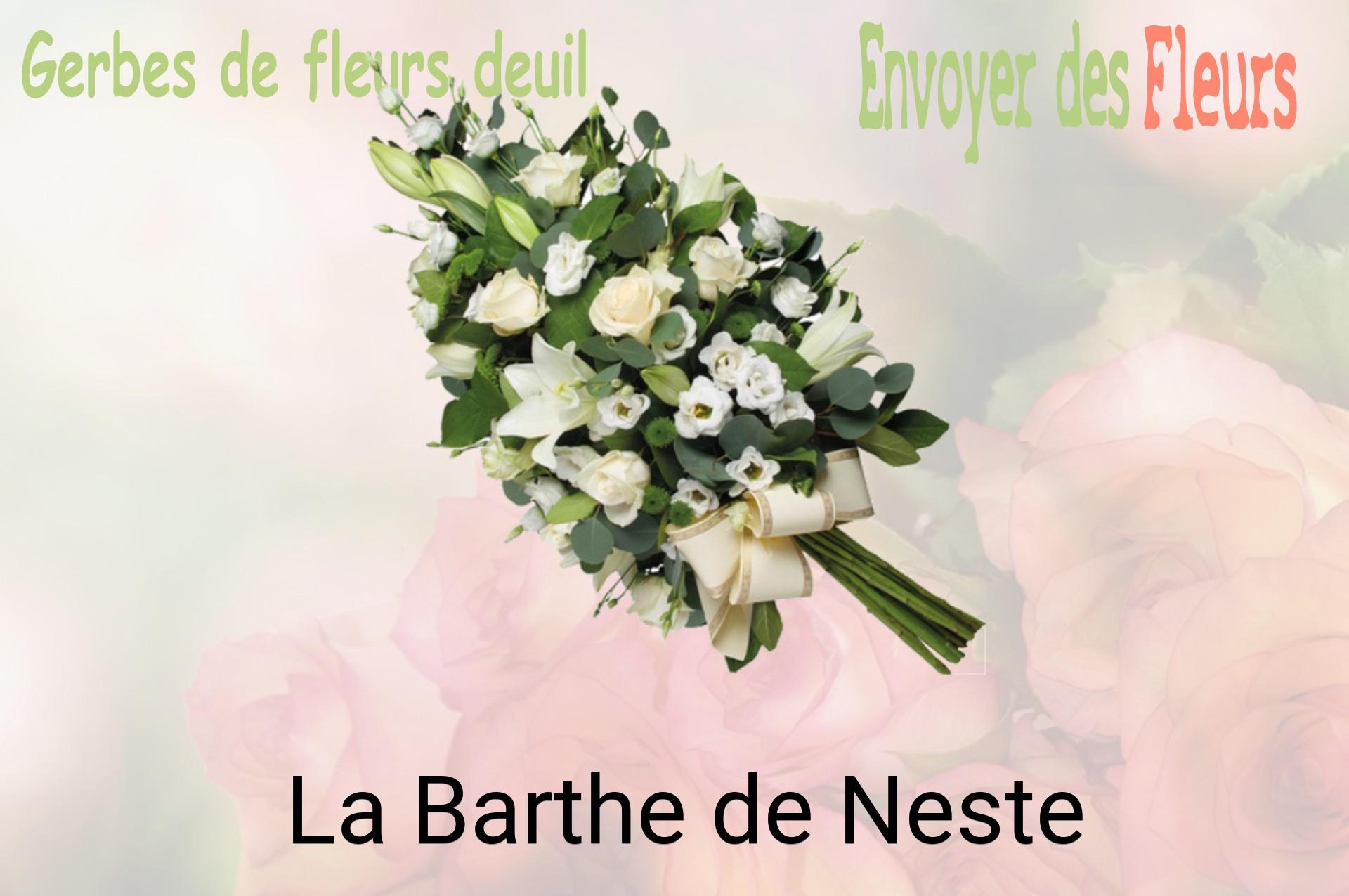 Gerbe de fleurs de deuil livrée à La Barthe-de-Neste
